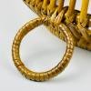 Vintage rattan basket, Italy 1960s