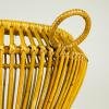 Vintage rattan basket, Italy 1960s