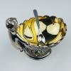 Original Silver-Plated Caviar Server with Spoon by Royal Family Sheffield, Italy 1990s