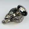 Original Silver-Plated Caviar Server with Spoon by Royal Family Sheffield, Italy 1990s