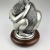 Vintage silver table lamp Man and Women by Ottaviani, Italy 1970s