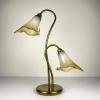 Vintage Murano Table Lamp Lilies, Italy 1970s