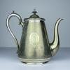 Antique silver plated coffee pot by BENETFINK&Co, Cheapside London, England, late 19th century