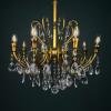 Vintage crystal chandelier, Italy 1950s
