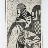 Graphics, etching, signature "Popy", Italy 1972