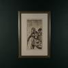 Graphics, etching, signature "Popy", Italy 1972