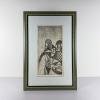 Graphics, etching, signature "Popy", Italy 1972