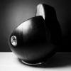 Brutalist black armchair by Boris Krstulović, Yugoslavia, Croatia, 1970s