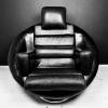 Brutalist black armchair by Boris Krstulović, Yugoslavia, Croatia, 1970s