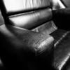 Brutalist black armchair by Boris Krstulović, Yugoslavia, Croatia, 1970s