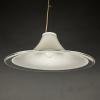 Murano glass white pendant lamp Italy 1970s