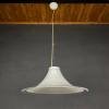Murano glass white pendant lamp Italy 1970s