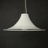 Murano glass white pendant lamp Italy 1970s