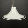Murano glass white pendant lamp Italy 1970s