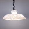 White Glass Pendant Lamp, Yugoslavia 1970s