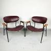 Pair of vintage armchair by Gastone Rinaldi for Rima (Padua) Italy 1950s