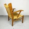 Pair of vintage patio lounge rope chairs Italy 1970s