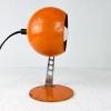 Mid-century orange metal desk lamp Eyeball by Targetti Sankey Italy 1960s Industrial table lamp