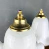 Pair of vintage murano night table lamp Italy 1970s
