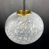 Vintage swirled murano glass pendant lamp Italy 1970s