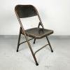 Vintage metal folding chair Italy 1960s