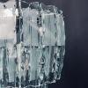 Mid-century art glass chandelier Zero quattro for Fontana Arte Italy 1960s