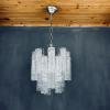 Murano glass chandelier Tronchi by Toni Zuccheri for Venini Italy 1960s