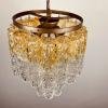 Murano glass chandelier Tronchi by Venini Italy 1960s