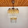 Murano glass chandelier Tronchi by Venini Italy 1960s