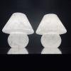 Pair of murano table lamps Mushroom Italy 1970s Italian Modern Retro home decor