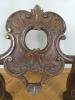Antique old church console table 19th century Germany Original decorative wood carving Baroque