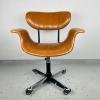 Mid-century swivel desk chair by Gastone Rinaldi for Rima Italy 1970s Vintage home office