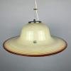 Mid-century beige murano glass pendant lamp De Majo Murano Venezia Italy 1970s Handblown murano lamp