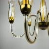 Vintage amber murano chandelier De Majo Italy 1970s Mid-century italian chandelier 6 bulbs