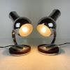 Pair of mid-century table lamps Italy 1970s Space age Atomic Retro home decor