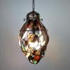 Vintage murano glass pendant lamp Italy 1980s Multicolor murano chandelier