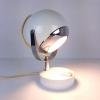 Mid-century white desk lamp Eyeball Italy 60s Retro lighting Space Age Atomic