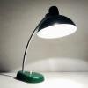 Mid-century metal desk lamp Ministerial lamp A.R. TORINO Italy 1950s green office table lamp