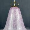 Mid-century pink Murano glass pendant lamp by VeLuce Italy 1970s