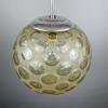 Mid-century sphere ball pendant lamp Italy 1960s Sputnik space age atomic