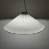 Retro swirl murano glass pendant lamp Italy 1970s Mid-century light