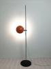 Mid-century Floor Lamp Space Age Orange metal lamp by AKA VEB Wohnraumsleuchte 1960's DDR Eyeball lamp