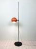 Mid-century Floor Lamp Space Age Orange metal lamp by AKA VEB Wohnraumsleuchte 1960's DDR Eyeball lamp