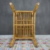Vintage bamboo coffe table Italy 30s mid-century rattan table Bamboo side table Retro home decor