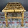 Vintage bamboo coffe table Italy 30s mid-century rattan table Bamboo side table Retro home decor