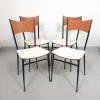 Set of dining chairs Italy '60s Mid-century living room modern