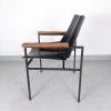 Iconic model Office Lounge Shell 1099FK design Niko Kralj Yugoslavia 1950-1956 Mid-century black chair desk chair