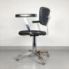 Retro black barber chair 50s Vintage Hairdresser chair Hair salon chair Office chair Desk chair Rolling chair