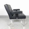Mid-century lounge chair Austria 80s black retro chair scandinavian style