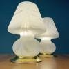 Pair of murano table lamps Mushroom Italy 1980s Italian Modern Retro home decor